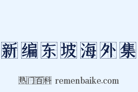 新编东坡海外集是什么意思的图片